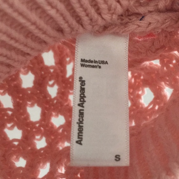 American Apparel pink knit polo - Picture 4 of 4